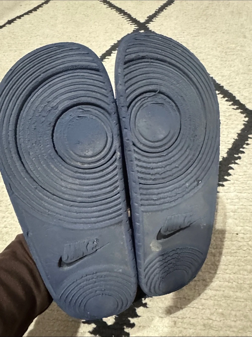 PSU Penn State Nike mens Black Slides Sandals US 12